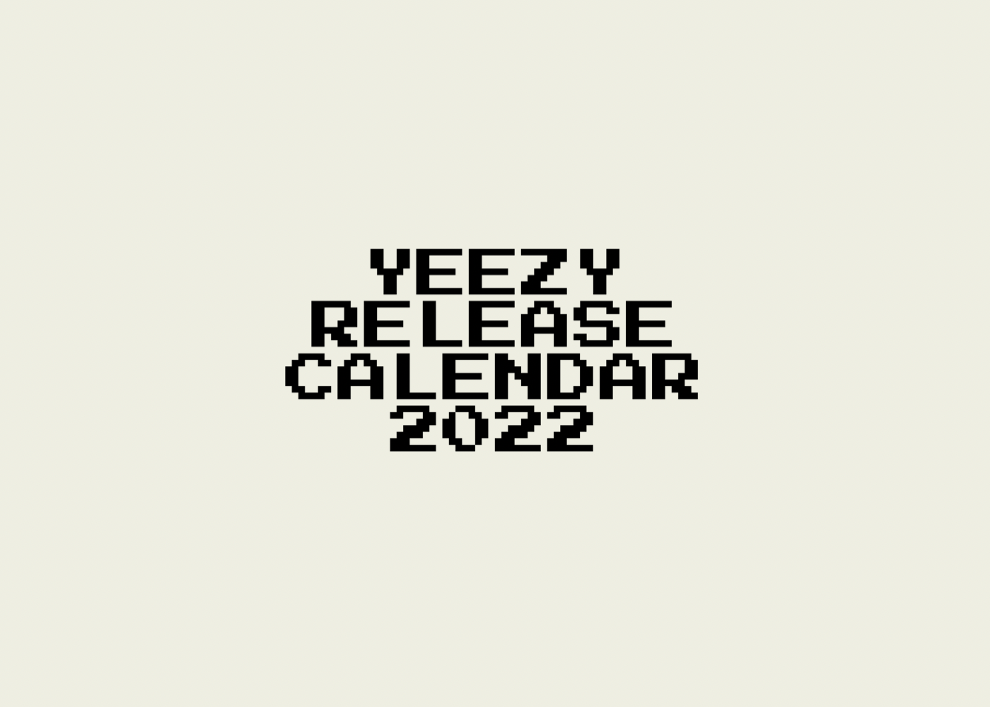 yeezy calendar 2022